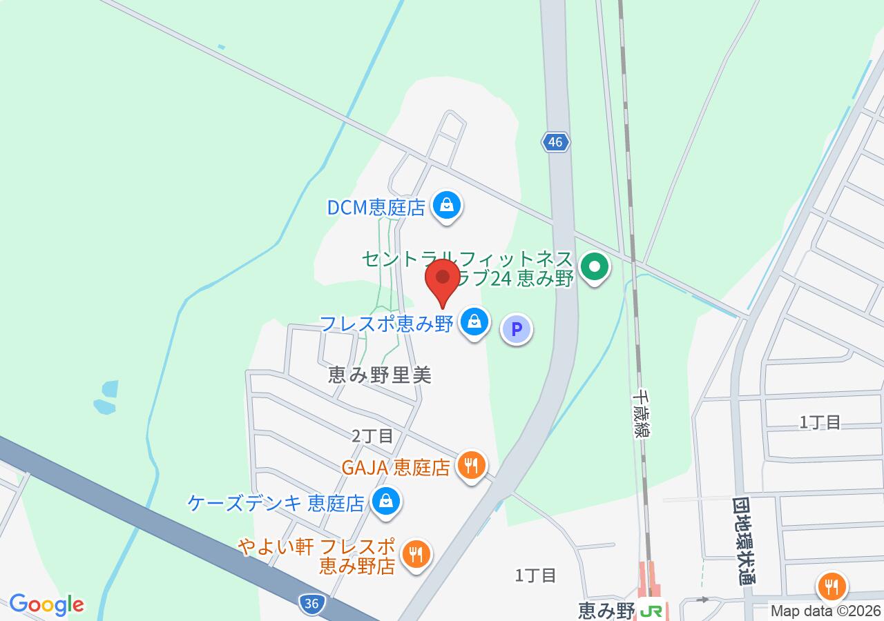 スマートウェイ恵み野の地図