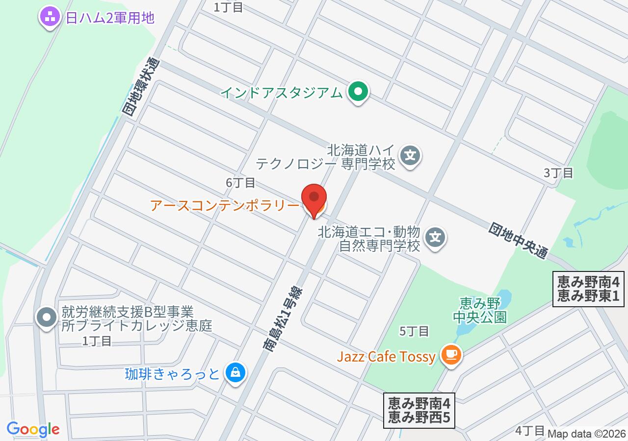 アースコンテンポラリーの地図