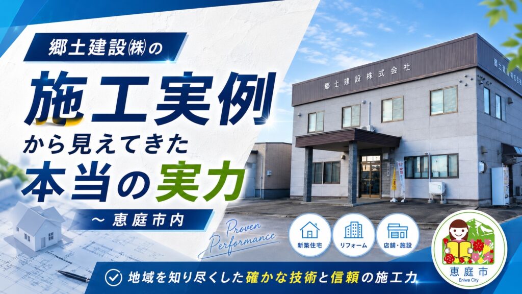 郷土建設,恵庭,建築会社,注文住宅,建売,口コミ,評判,価格帯