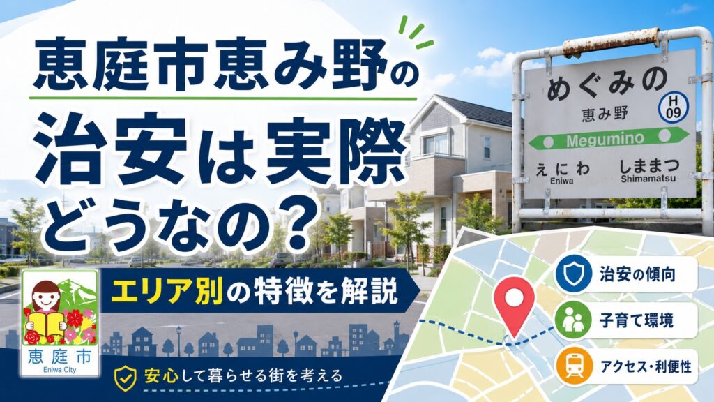 恵庭,恵み野,治安
