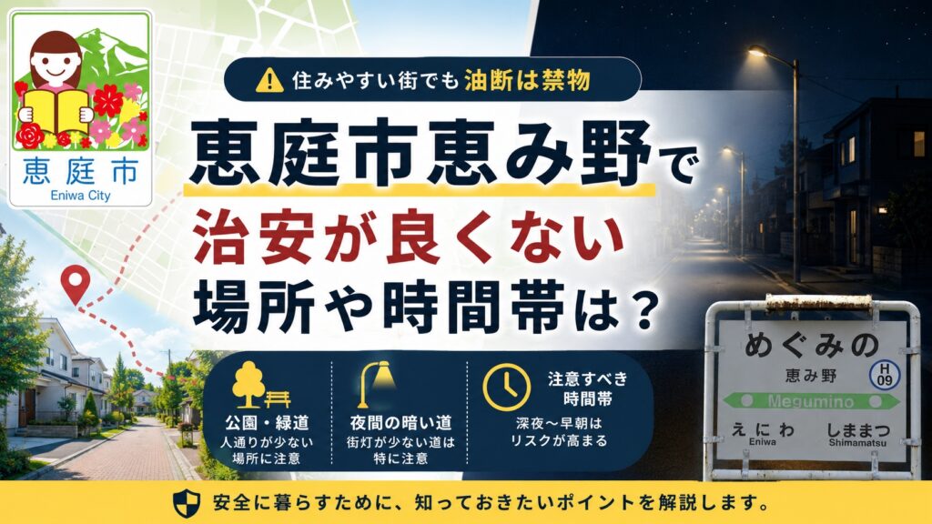 恵庭,恵み野,治安
