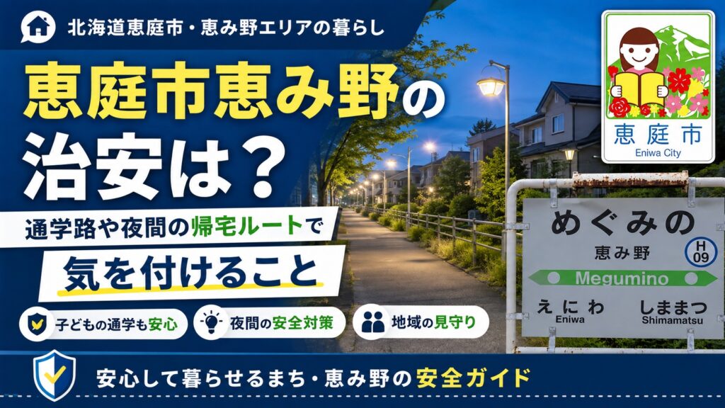 恵庭,恵み野,治安