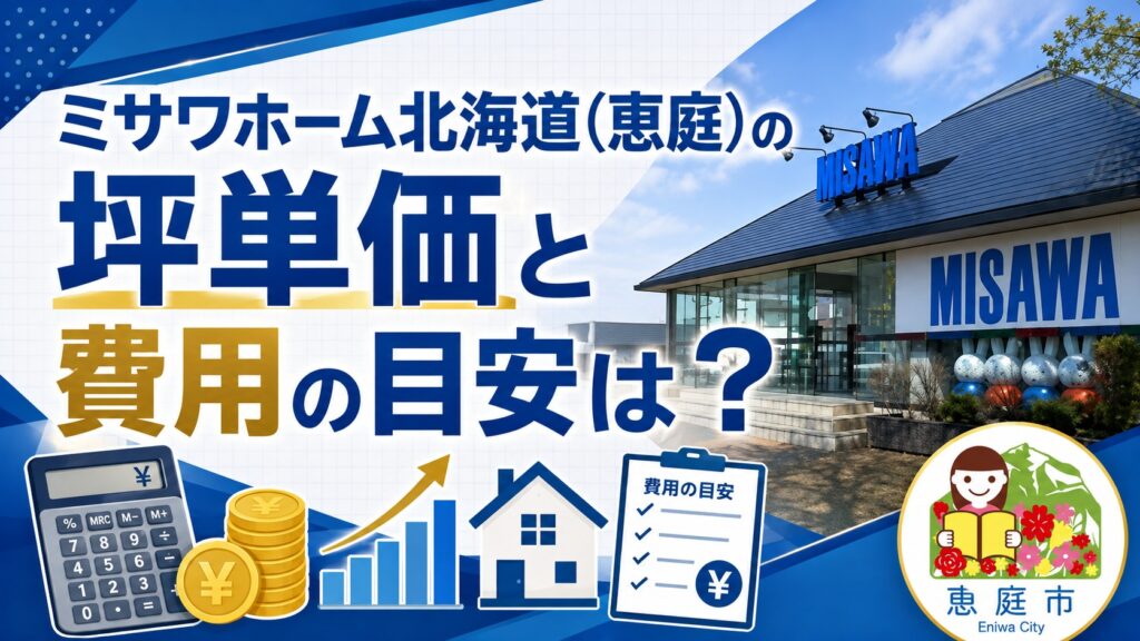 ミサワホーム北海道,恵庭,ハウスメーカー,口コミ,評判,レビュー,坪単価