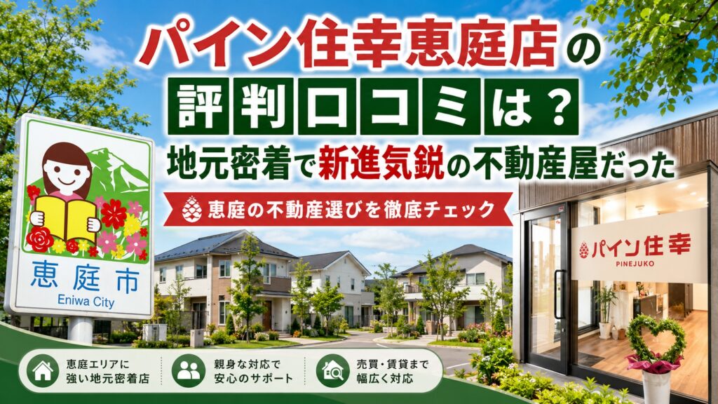パイン住幸恵庭店,恵庭,建売,不動産,口コミ,評判