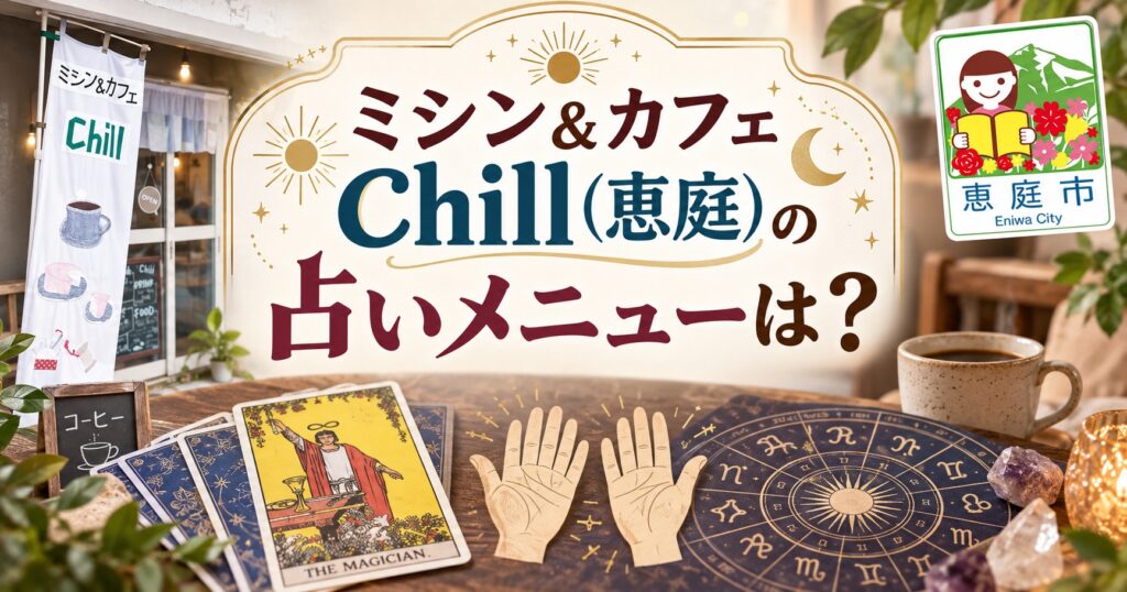 ミシン＆カフェChill,ちる.恵庭,カフェ,占い,口コミ,評判,レビュー,メニュー