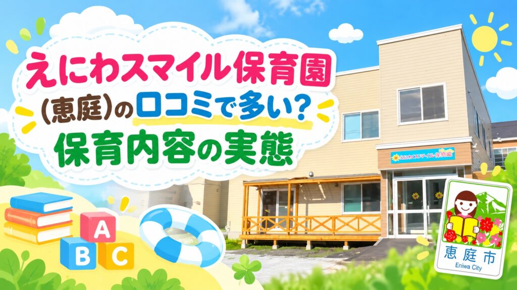 えにわスマイル保育園,恵庭,保育園,認定こども園,口コミ,評判,レビュー,おすすめ