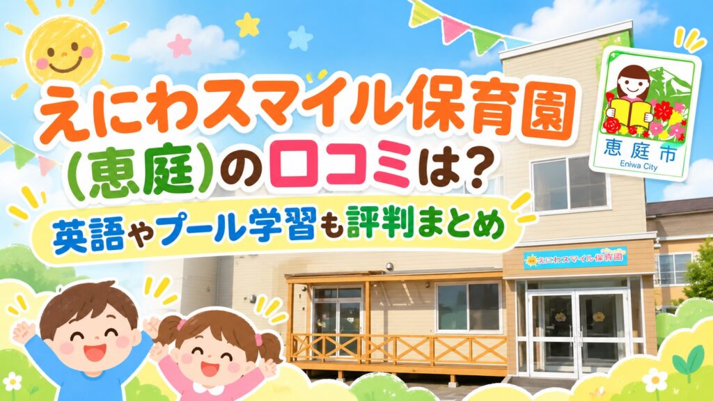 えにわスマイル保育園,恵庭,保育園,認定こども園,口コミ,評判,レビュー,おすすめ