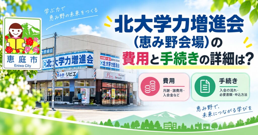 北大学力増進会,恵み野会場,学習塾,恵庭,口コミ,評判