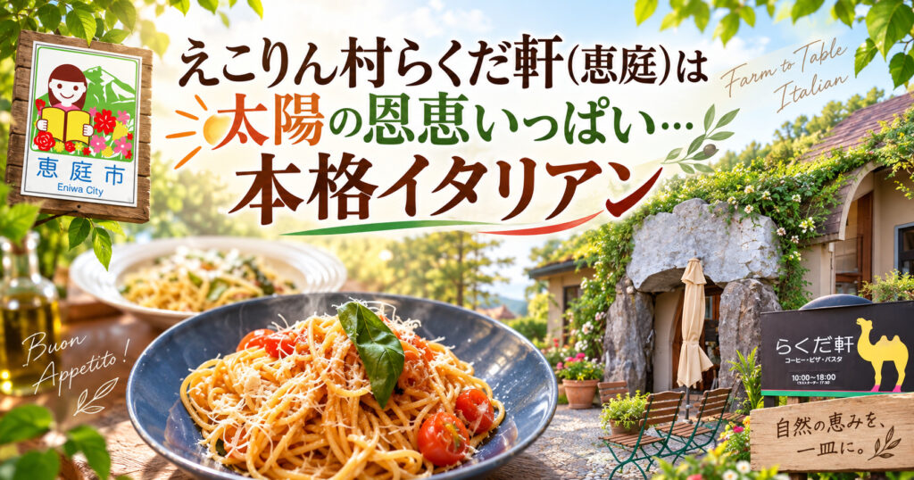 えこりん村らくだ軒,えこりん村,らくだ軒,恵庭,観光,イタリアン,口コミ,評判,レビュー,メニュー
