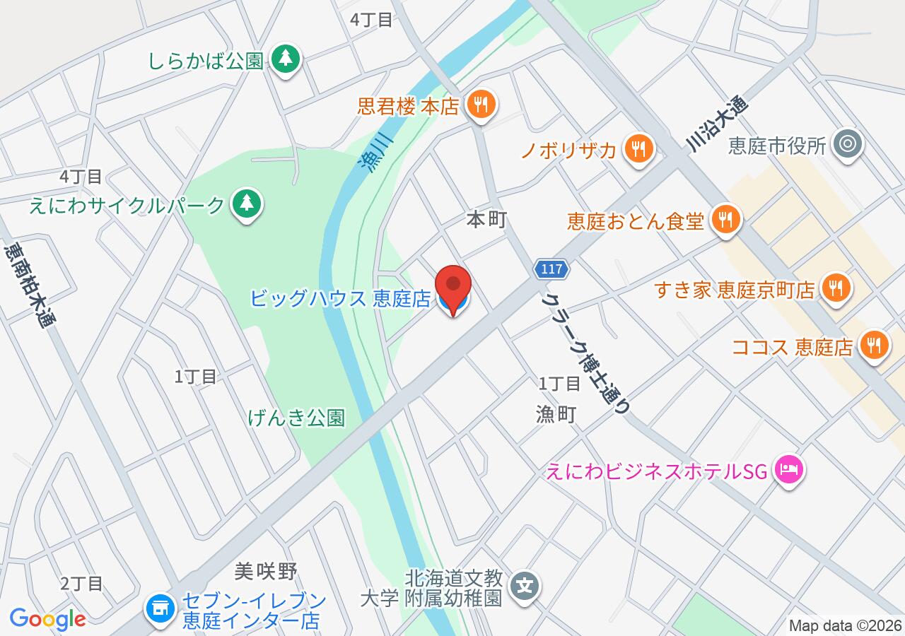 買取大吉 ビッグハウス恵庭店の地図