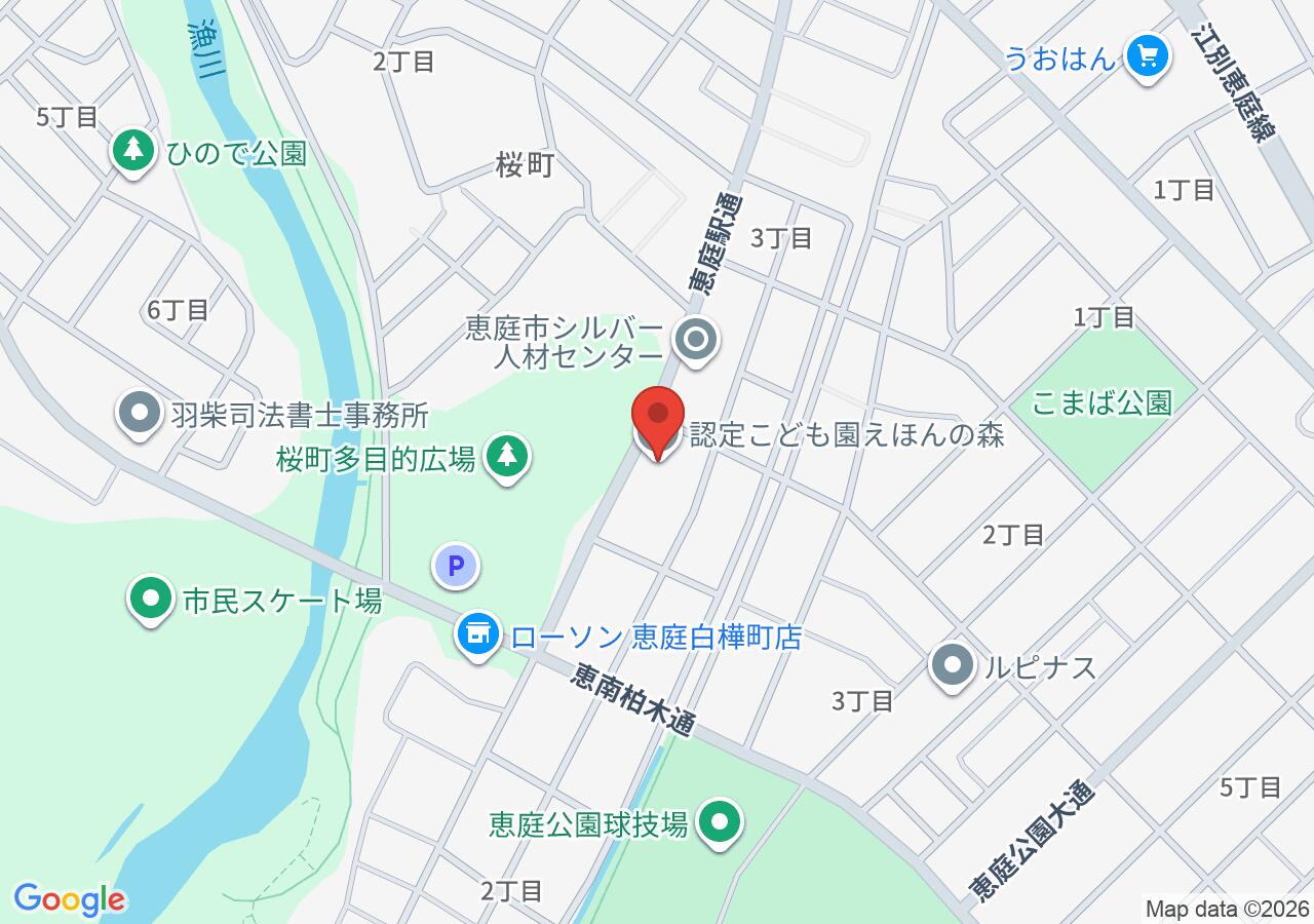 認定こども園えほんの森の地図