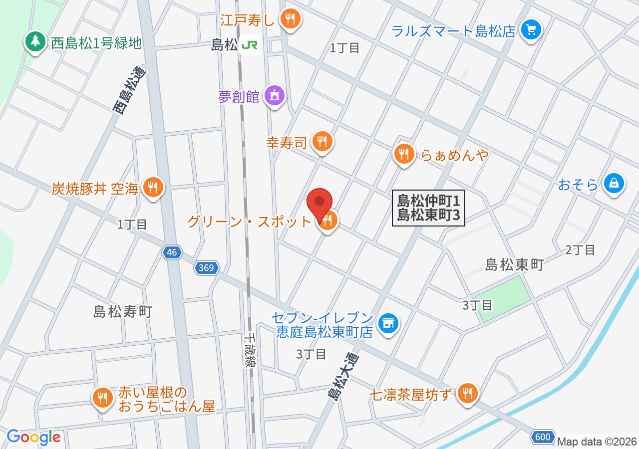 喫茶 杏の地図