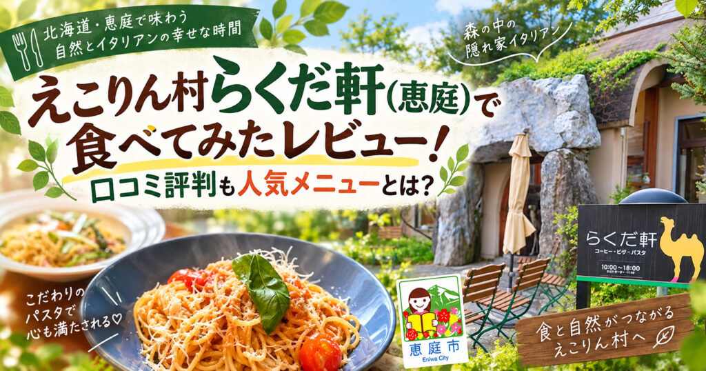 えこりん村らくだ軒,えこりん村,らくだ軒,恵庭,観光,イタリアン,口コミ,評判,レビュー,メニュー