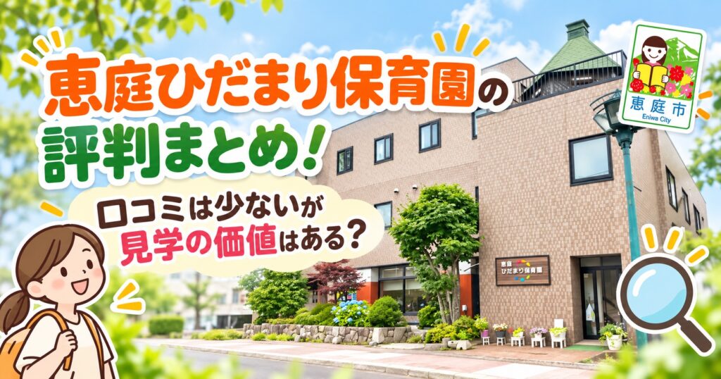 恵庭ひだまり保育園,恵庭,保育園,口コミ,評判,レビュー