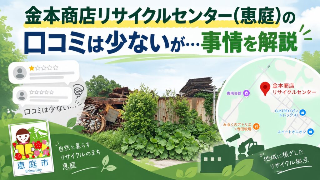 金本商店リサイクルセンター,恵庭,買取,リサイクルセンター,口コミ,評判,レビュー