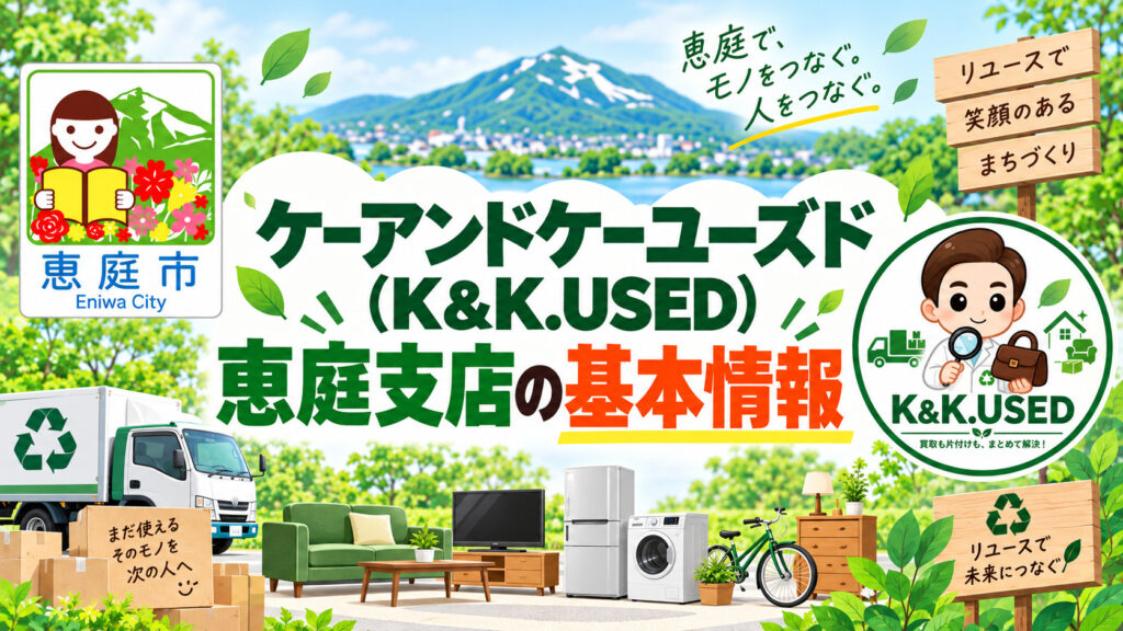 ケーアンドケーユーズド,K&K.USED,恵庭,買取,不用品,口コミ,評判,レビュー
