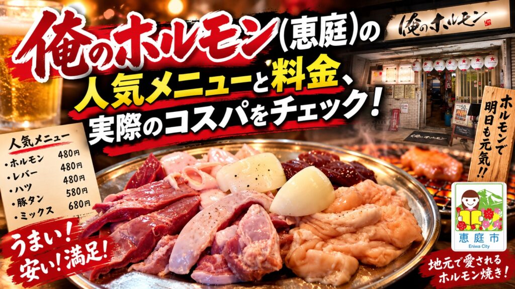 俺のホルモン,焼肉,恵庭,口コミ,評判,レビュー,メニュー
