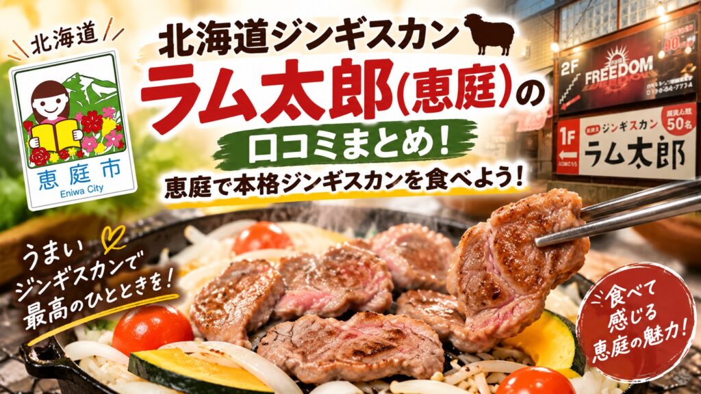北海道ジンギスカン,ラム太郎,恵庭,焼肉,口コミ,評判,レビュー,ジンギスカン