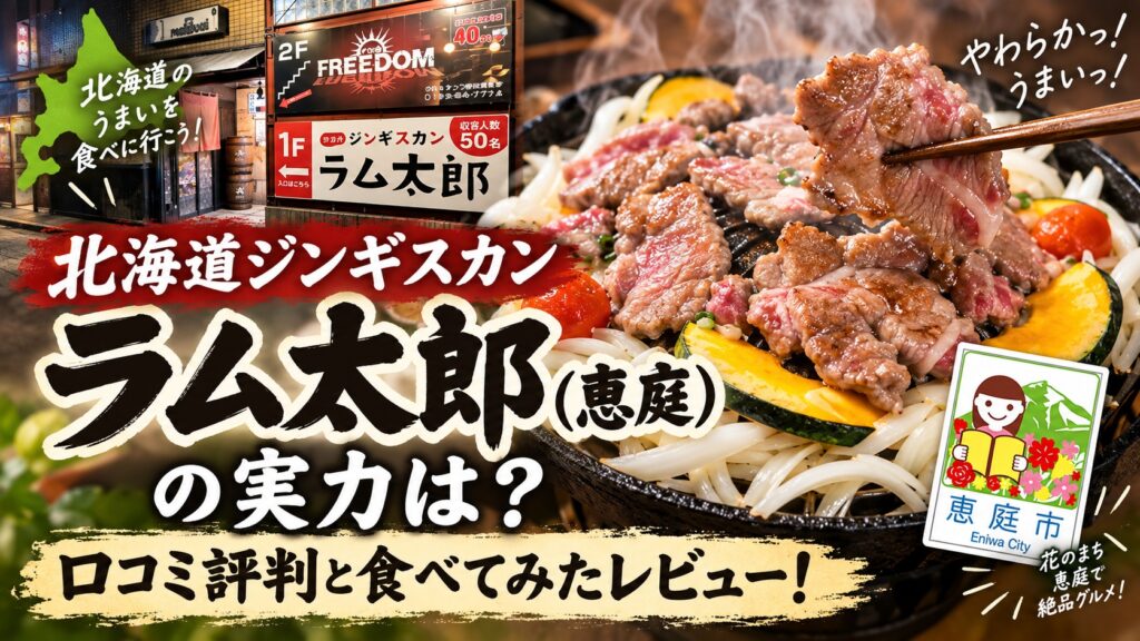 北海道ジンギスカン,ラム太郎,恵庭,焼肉,口コミ,評判,レビュー,ジンギスカン
