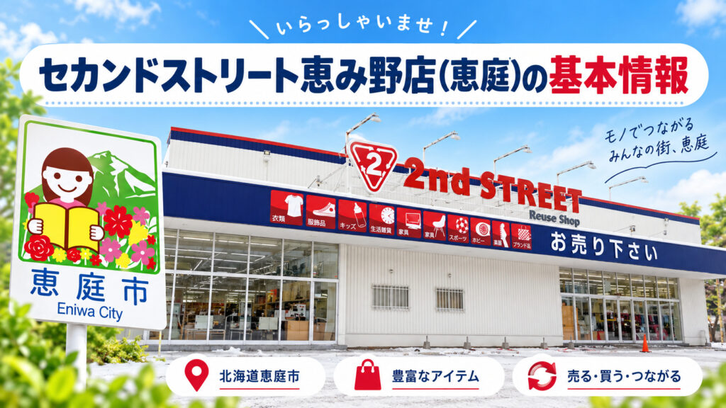 セカンドストリート,恵み野店,恵庭,リサイクルショップ,買取,口コミ,評判,レビュー,査定