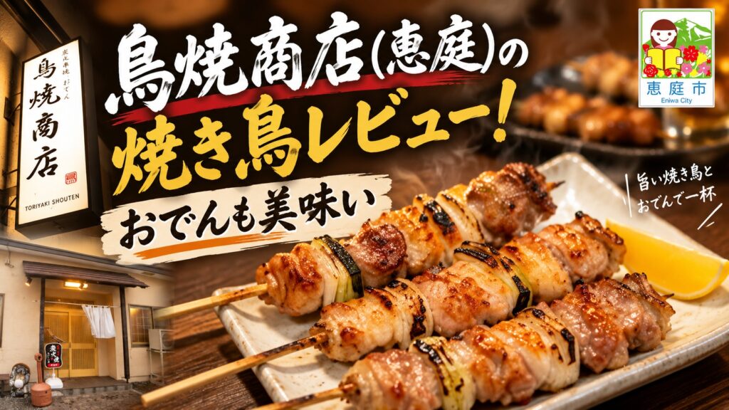 鳥焼商店,焼き鳥,おでん,居酒屋,恵庭,口コミ,評判,レビュー,メニュー,焼肉