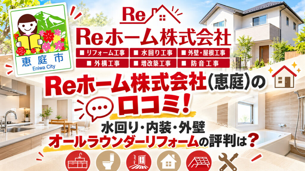 Reホーム株式会社,恵庭,リフォーム,工務店,口コミ,評判