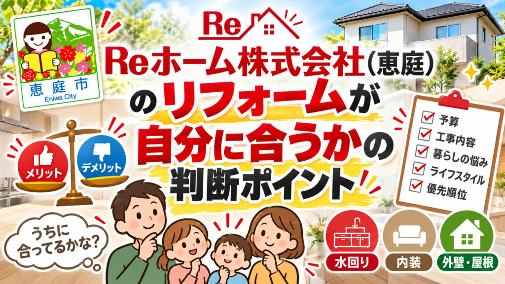 Reホーム株式会社,恵庭,リフォーム,工務店,口コミ,評判