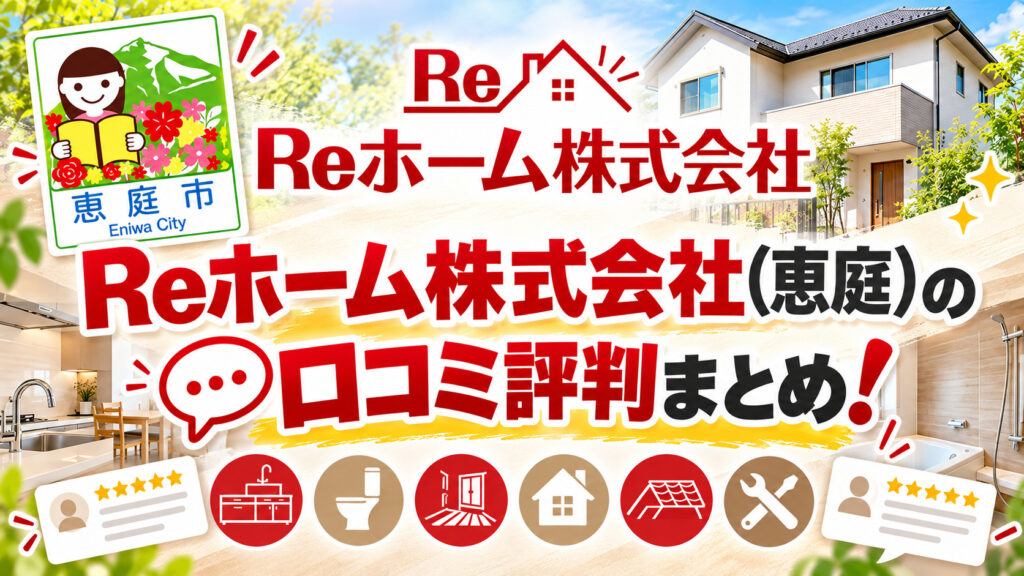 Reホーム株式会社,恵庭,リフォーム,工務店,口コミ,評判