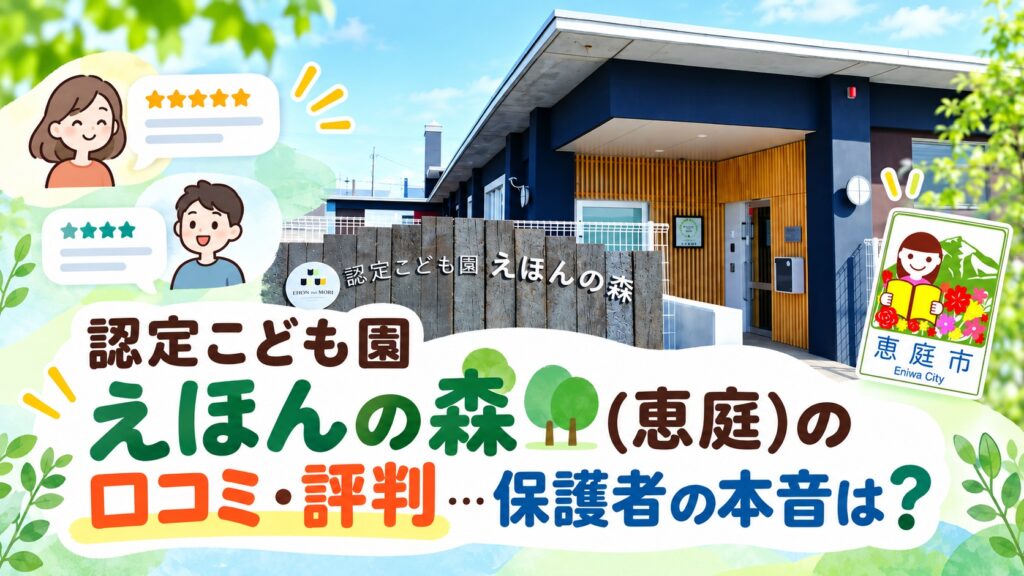 認定こども園えほんの森,えほんの森,恵庭,保育園,認定こども園,幼稚園,口コミ,評判,レビュー