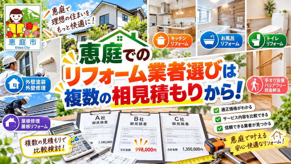 恵庭,リフォーム,リフォーム業者,おすすめ,特徴,口コミ,評判