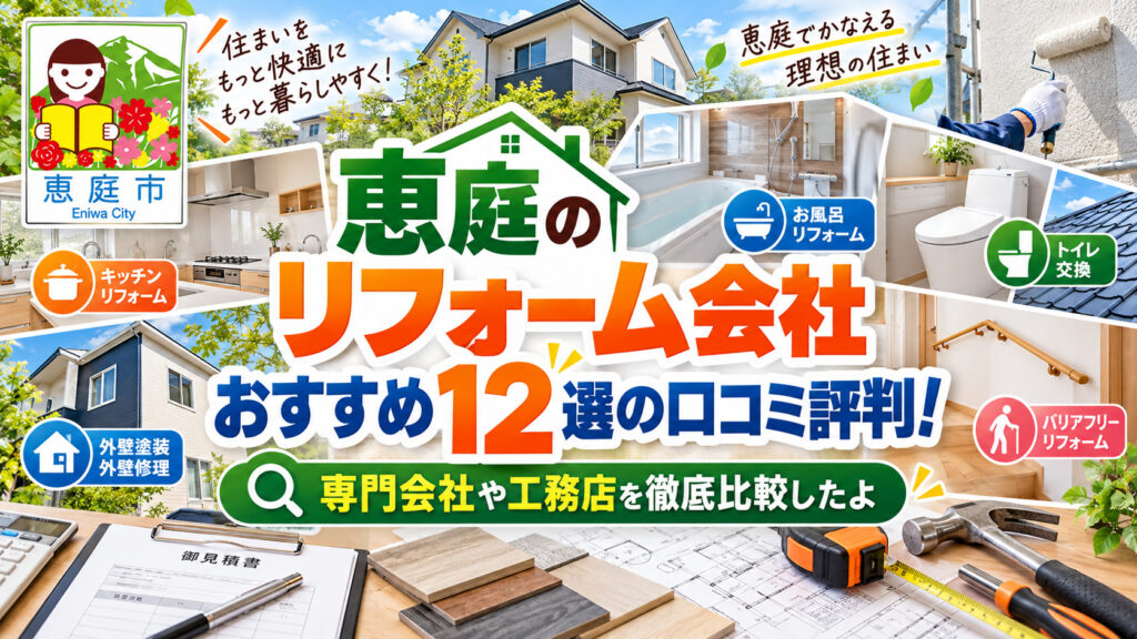 恵庭,リフォーム,リフォーム業者,おすすめ,特徴,口コミ,評判