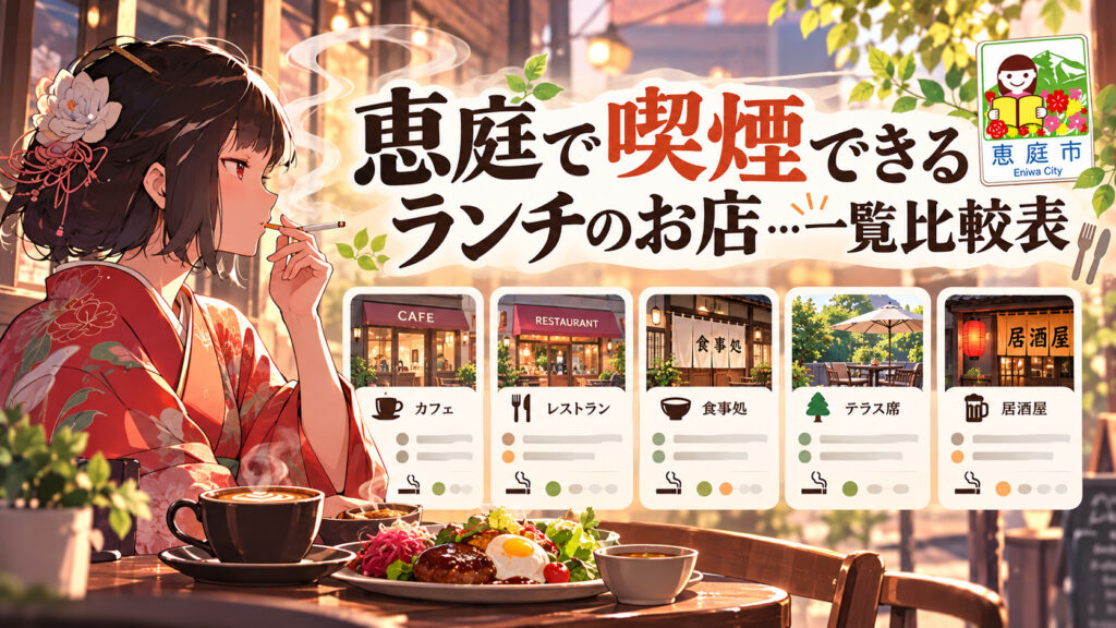 恵庭,喫煙所,喫煙,ランチ,レストラン,カフェ,おすすめ