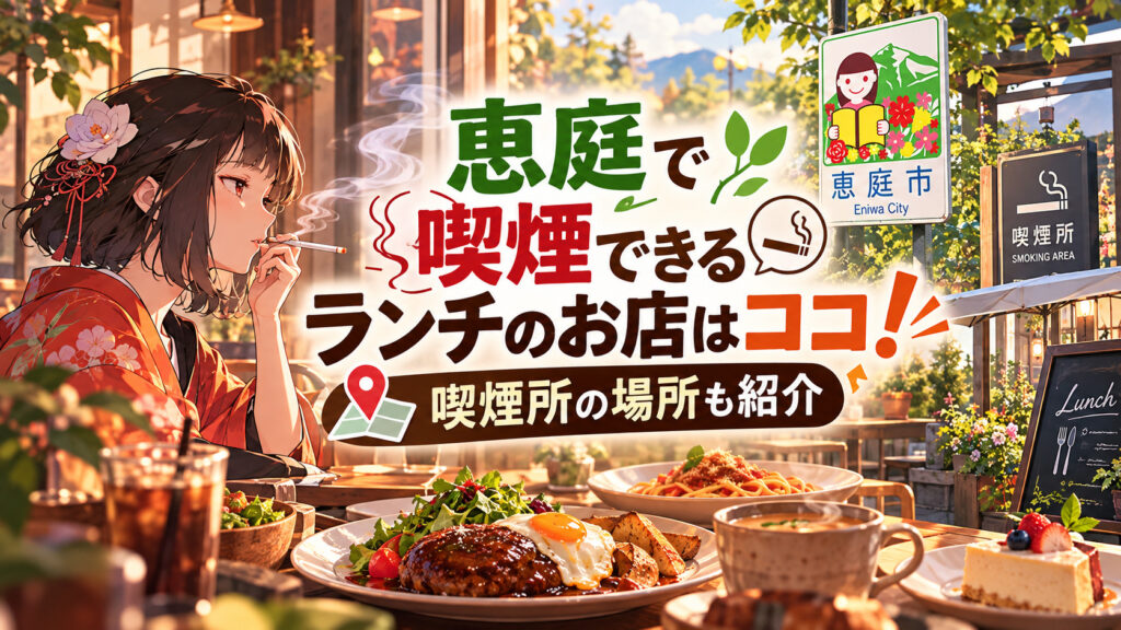 恵庭,喫煙所,喫煙,ランチ,レストラン,カフェ,おすすめ
