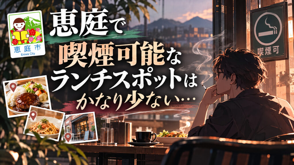 恵庭,喫煙所,喫煙,ランチ,レストラン,カフェ,おすすめ