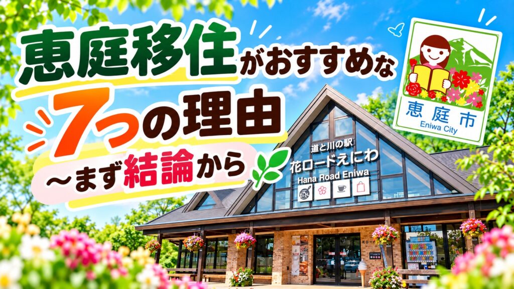 北海道,移住,恵庭,おすすめ,メリット,デメリット