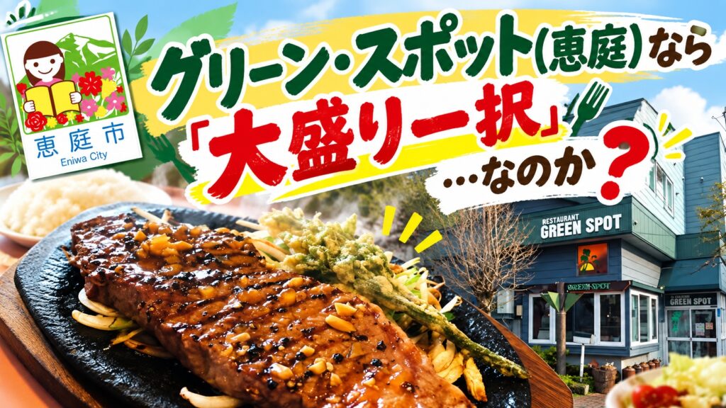 グリーンスポット,恵庭,島松,喫茶店,口コミ,評判,レビュー,メニュー,大盛り