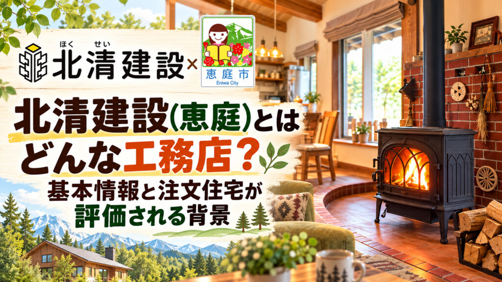 北清建設,恵庭,工務店,注文住宅,坪単価,新築,口コミ,評判