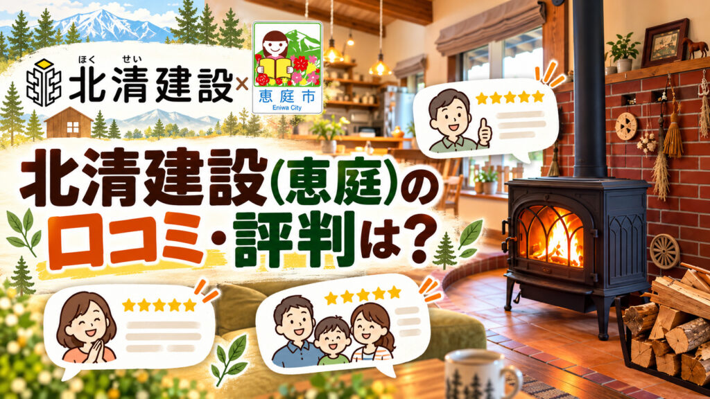 北清建設,恵庭,工務店,注文住宅,坪単価,新築,口コミ,評判