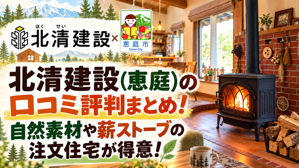 北清建設,恵庭,工務店,注文住宅,坪単価,新築,口コミ,評判