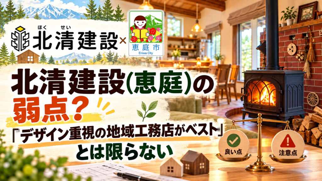 北清建設,恵庭,工務店,注文住宅,坪単価,新築,口コミ,評判