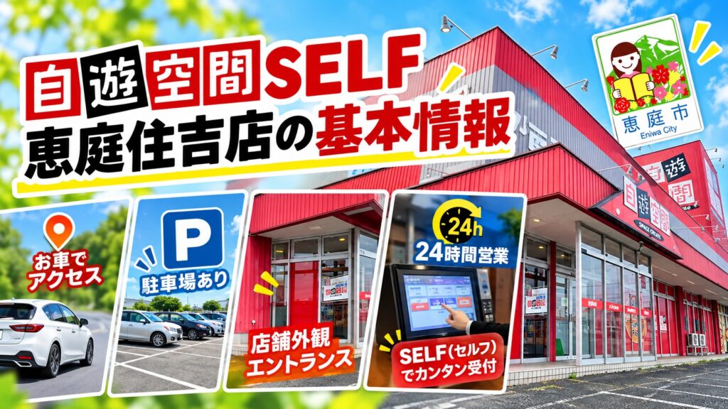 自遊空間SELF恵庭住吉店,自遊空間,恵庭,喫煙,ネットカフェ,口コミ,評判,レビュー