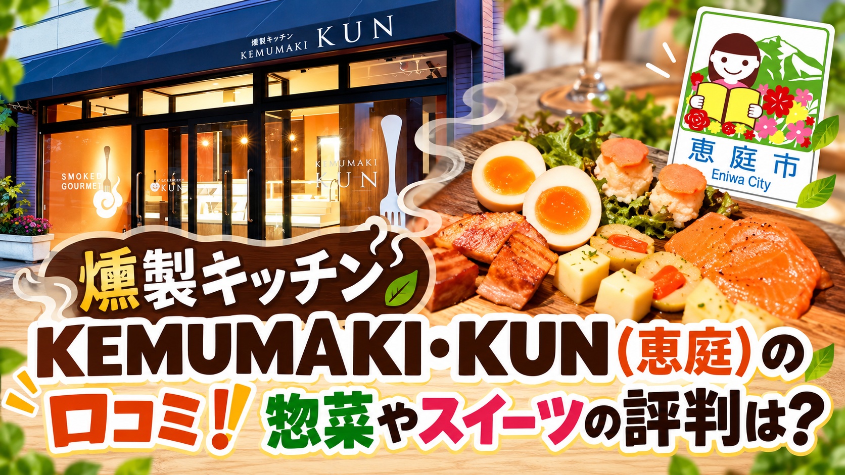 燻製キッチン,KEMUMAKI・KUN,恵庭,デリ,テイクアウト,口コミ,評判,レビュー