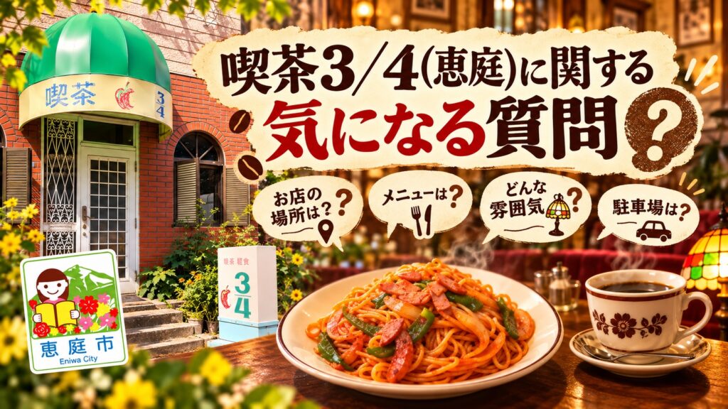 喫茶３/４,恵庭,純喫茶,カフェ,コーヒー.喫煙,口コミ,評判,レビュー
