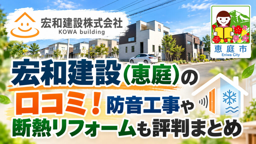 宏和建設,恵庭,建築会社,リフォーム,口コミ,評判,レビュー