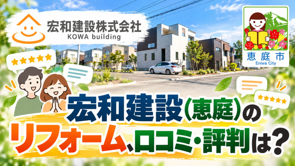 宏和建設,恵庭,建築会社,リフォーム,口コミ,評判,レビュー