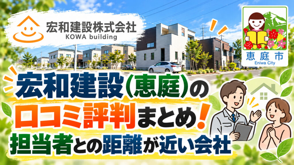 宏和建設,恵庭,建築会社,リフォーム,口コミ,評判,レビュー