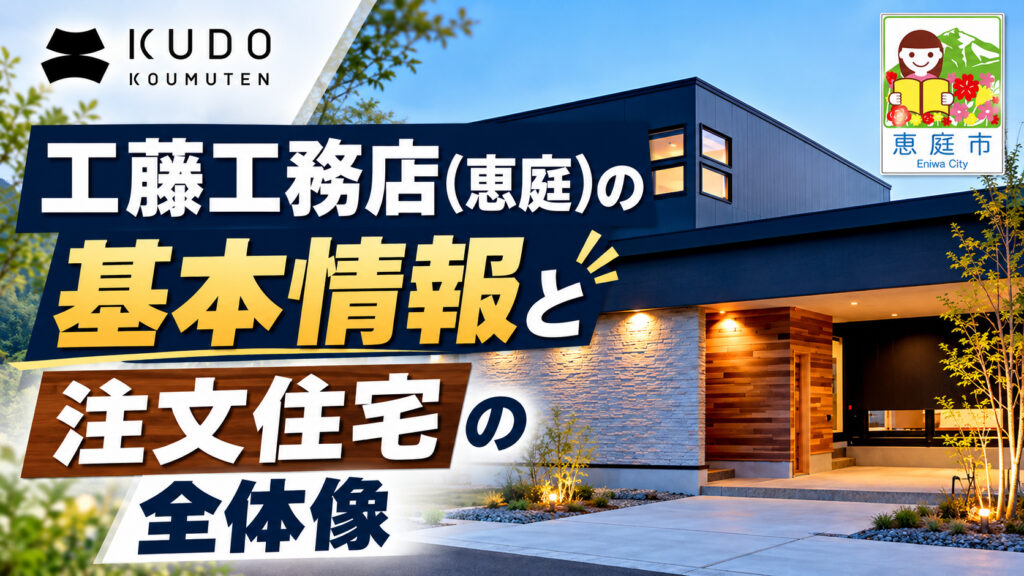 工藤工務店,恵庭,工務店,注文住宅,口コミ,評判,坪単価,新築,戸建て