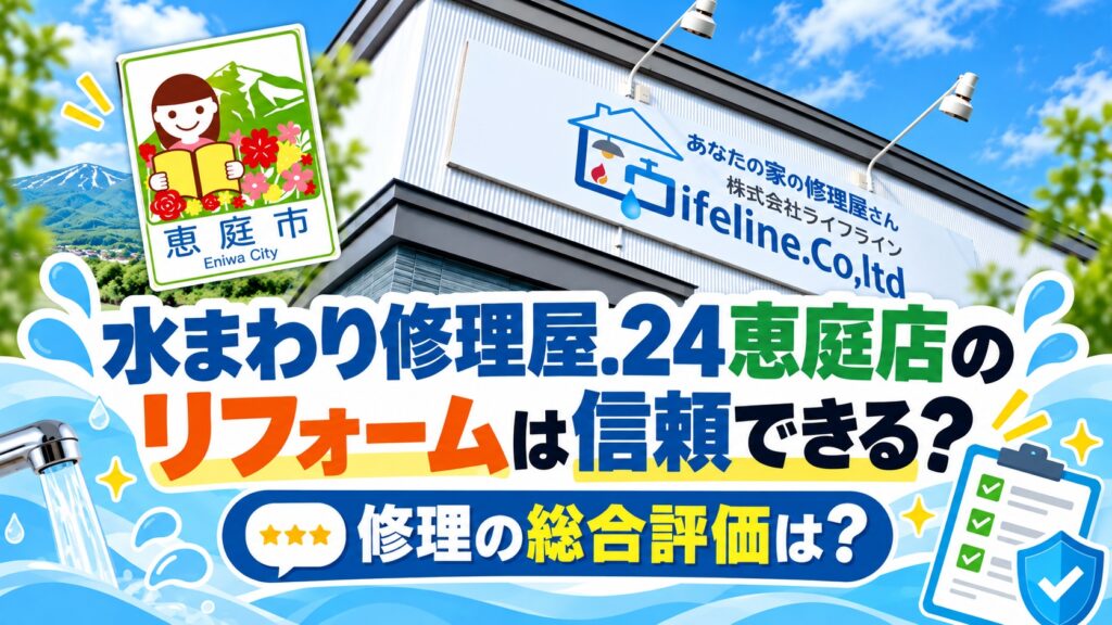 水まわり修理屋.24恵庭店,恵庭,リフォーム,口コミ,評判