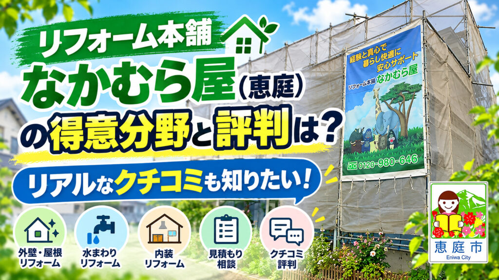 リフォーム本舗なかむら屋,恵庭,リフォーム,口コミ,評判
