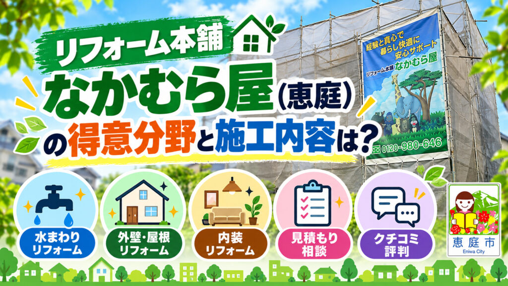 リフォーム本舗なかむら屋,恵庭,リフォーム,口コミ,評判